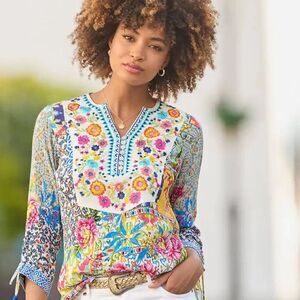 John Mark Floral Blouse